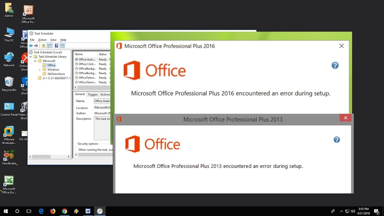 install office 2007 and 2013